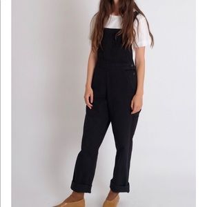 JESSE KAMM BLACK OVERALLS